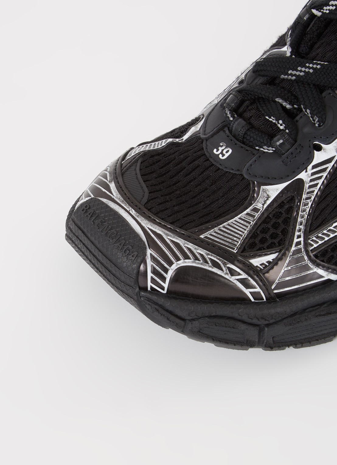 Balenciaga 3XL sneaker met mesh details  - detail 4 zwart
