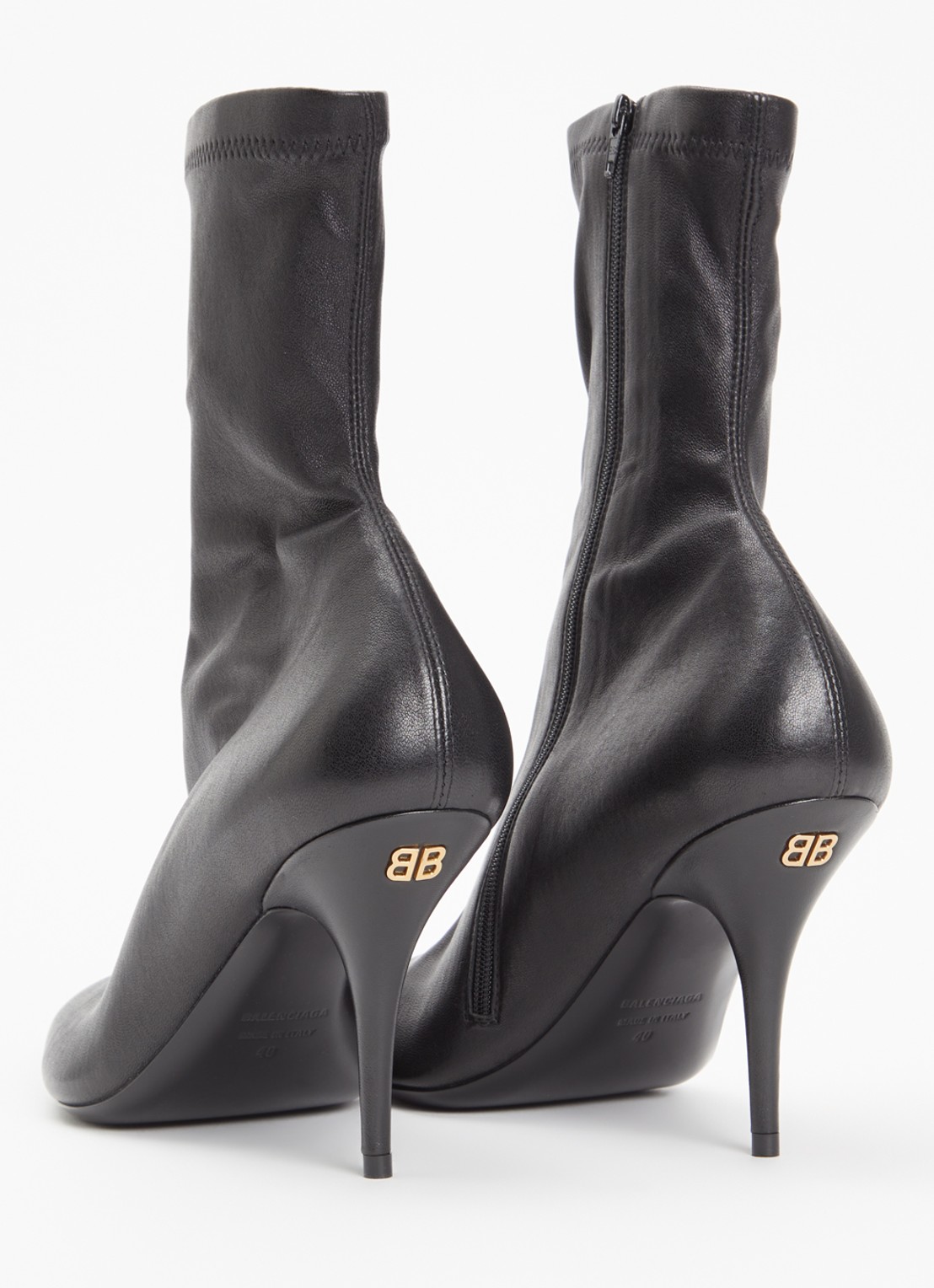 Balenciaga Avenue enkellaarsje van geitenleer - achterkant 5 zwart