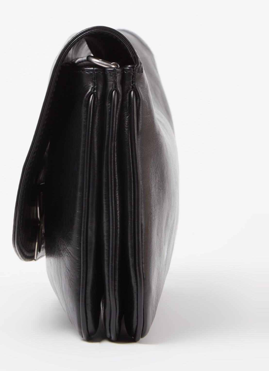 Balenciaga BB flap clutch van kalfsleer - detail 6 zwart