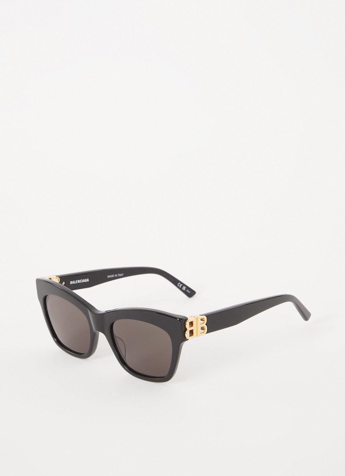 Balenciaga Butterfly zonnebril BB0132S  - voorkant 3 zwart