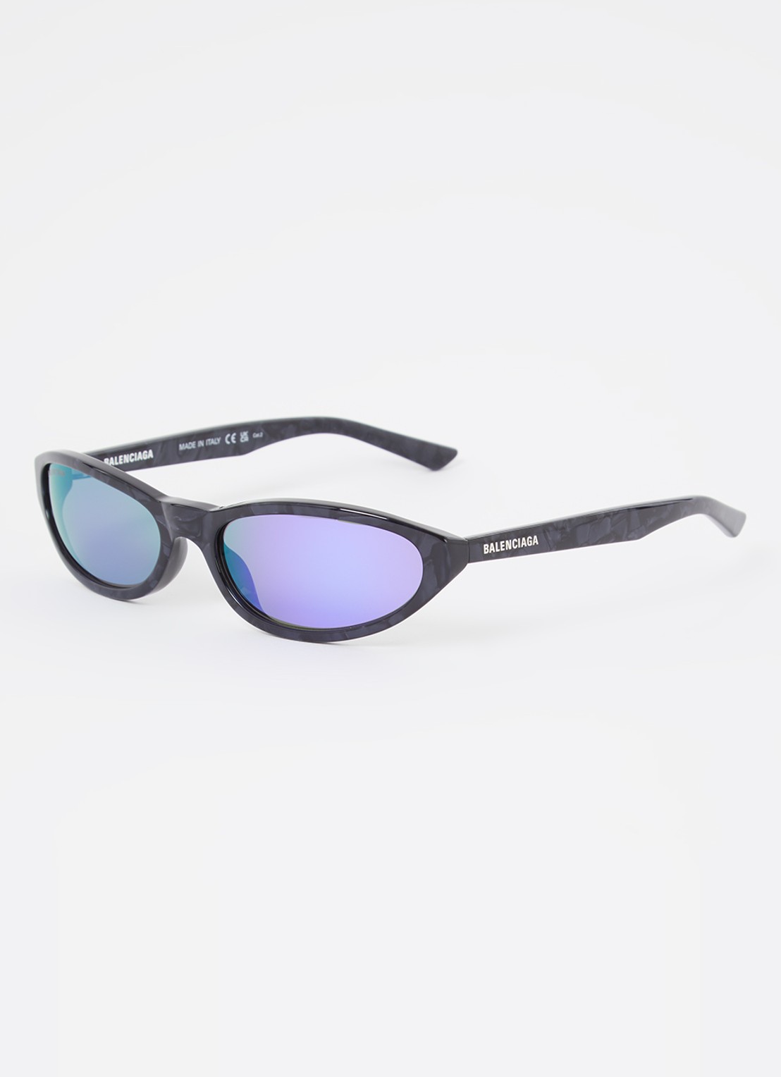 Balenciaga Cat Eye zonnebril BB0007S - voorkant 4 zwart