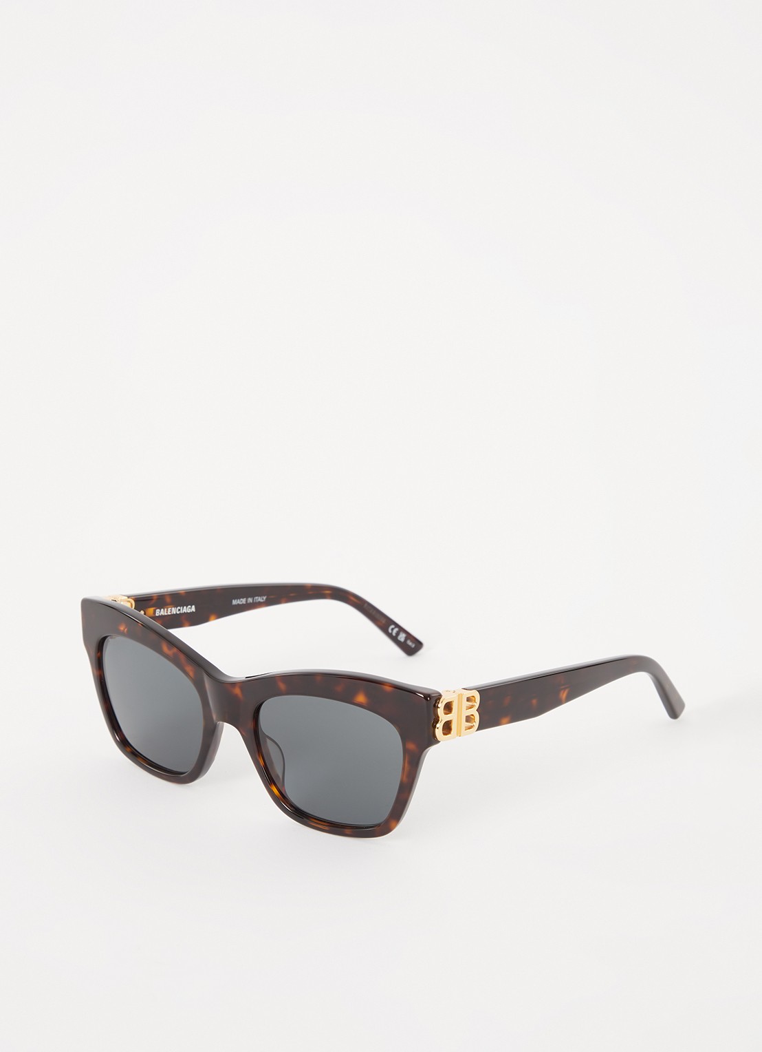 Balenciaga Cat Eye zonnebril BB0132S - voorkant donkerbruin