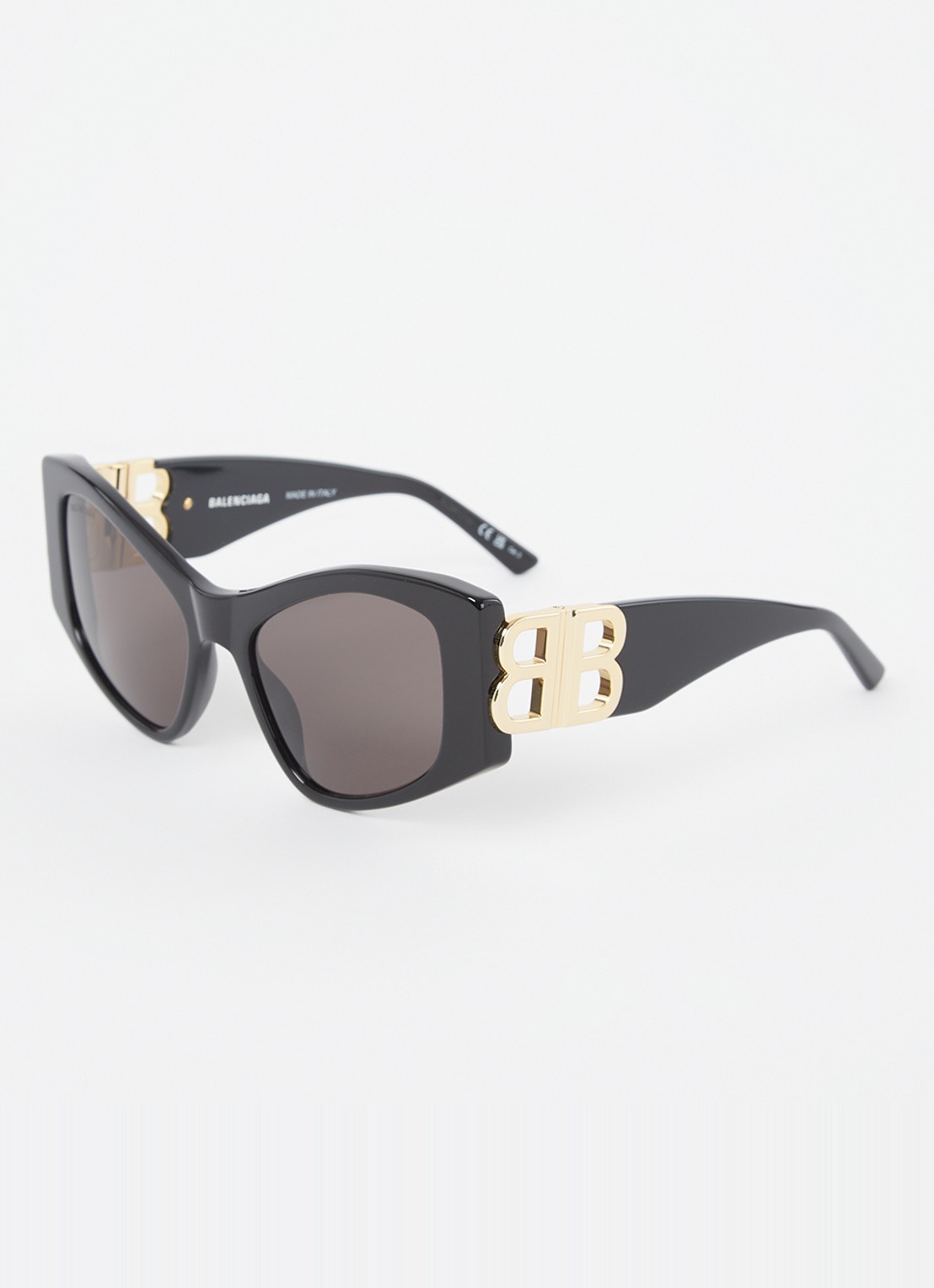 Balenciaga Cat Eye zonnebril BB0287S - voorkant zwart