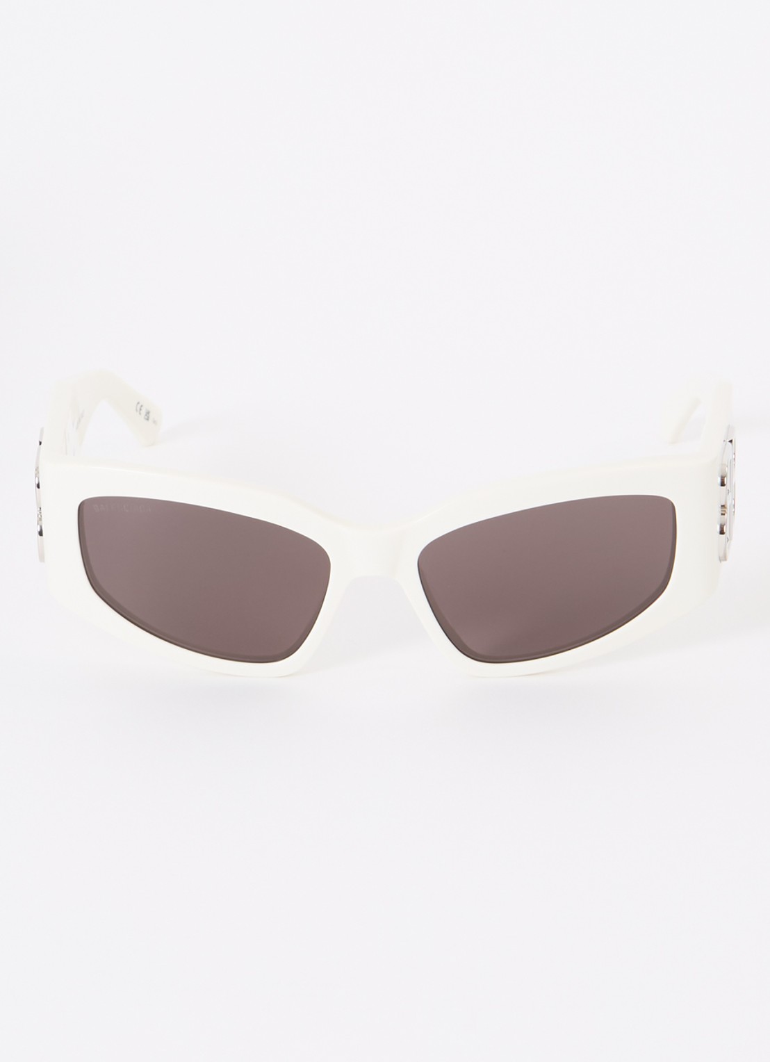 Balenciaga Cat Eye zonnebril BB0321S - detail 3 gebroken wit