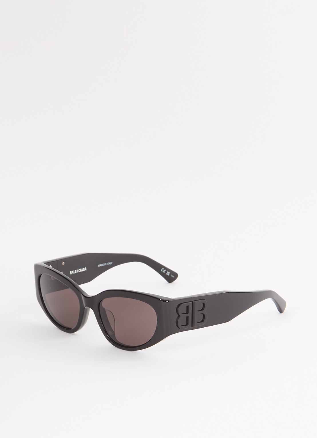 Balenciaga Cat Eye zonnebril BB0324SK - voorkant 4 zwart