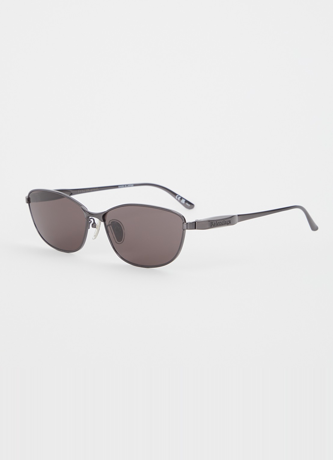 Balenciaga Cat Eye zonnebril BB0357SA - voorkant antraciet