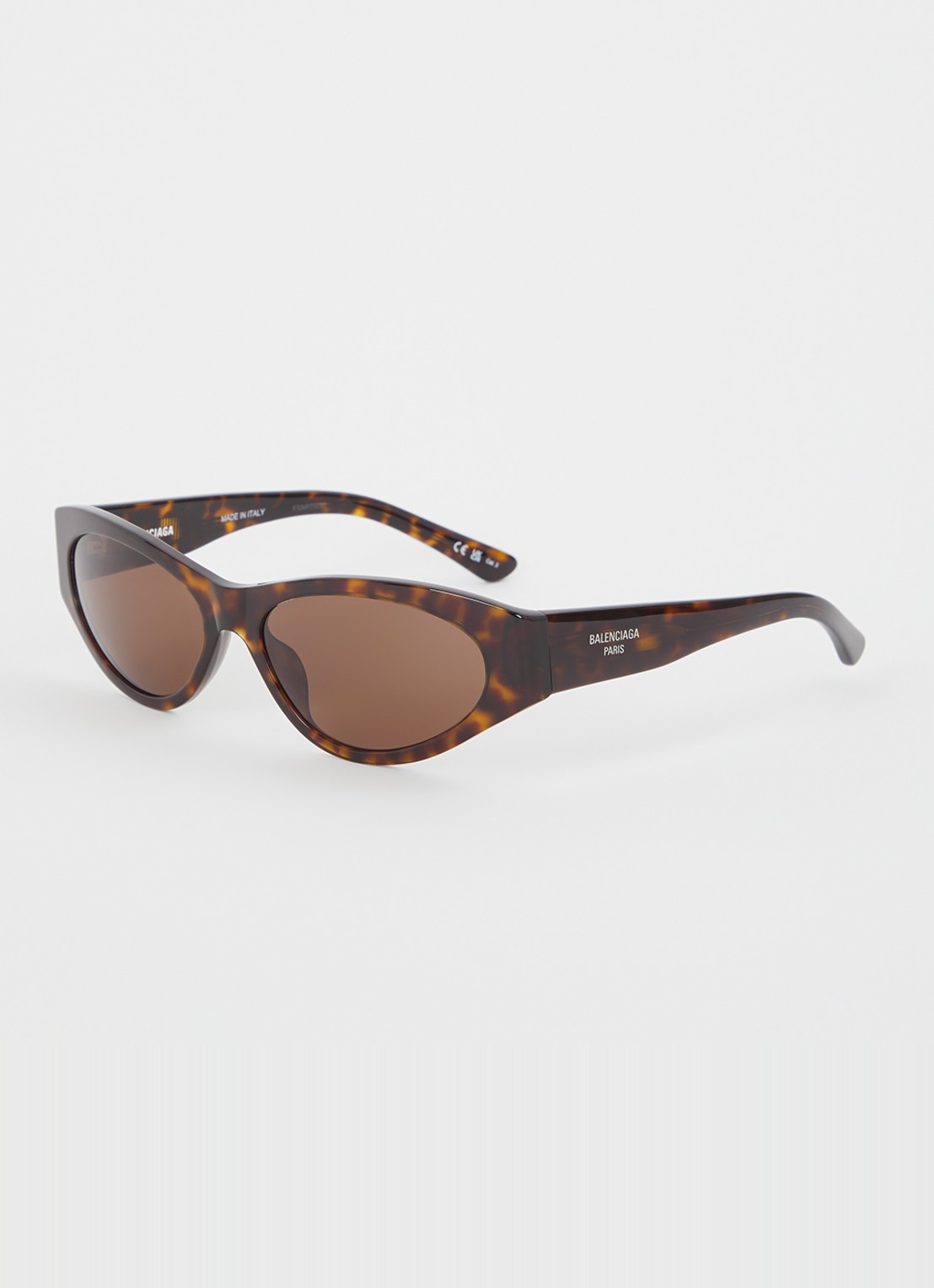 Balenciaga Cat Eye zonnebril BB0367S - voorkant 4 donkerbruin