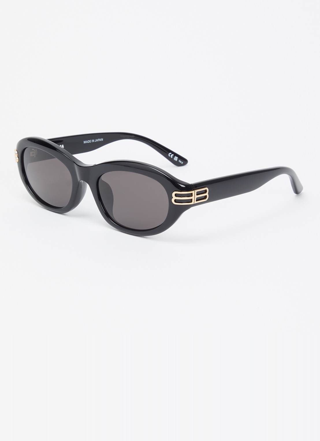 Balenciaga Cat Eye zonnebril BB0434SK - voorkant 3 zwart