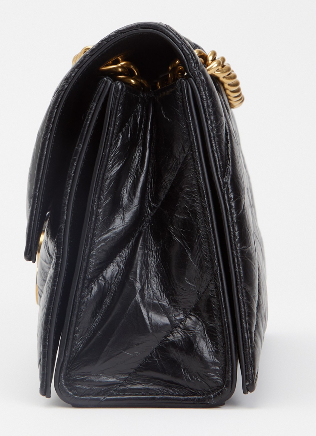 Balenciaga Crush schoudertas van kalfsleer met quilt patroon - detail 6 zwart