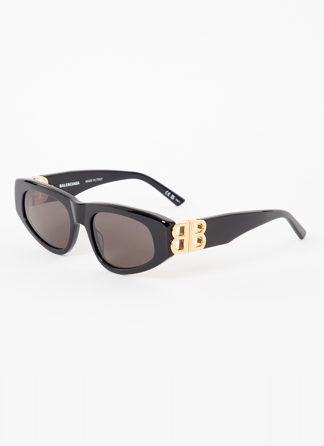 Balenciaga Dynasty D-Frame zonnebril BB0095S B - voorkant 4 zwart