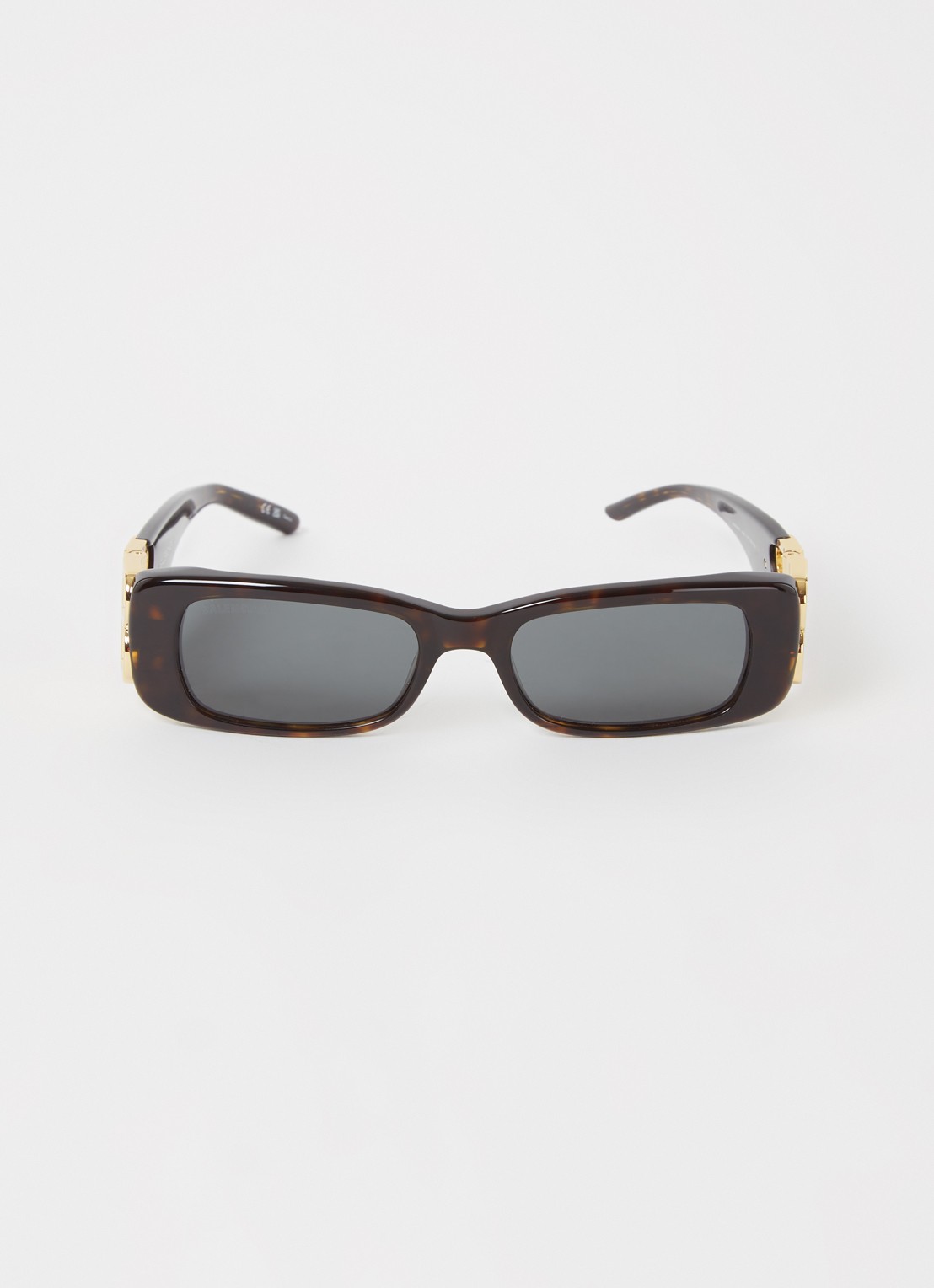 Balenciaga Dynasty zonnebril BB0096S - voorkant 4 donkerbruin
