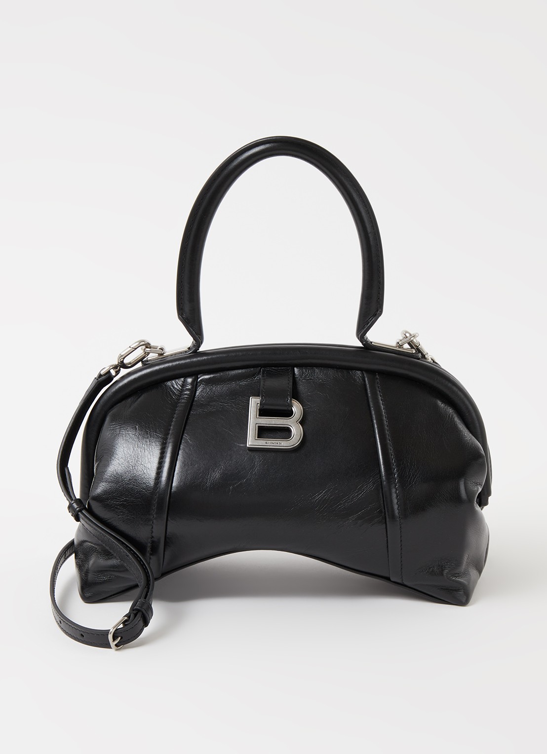 Balenciaga Frame S handtas van kalfsleer - voorkant 2 zwart