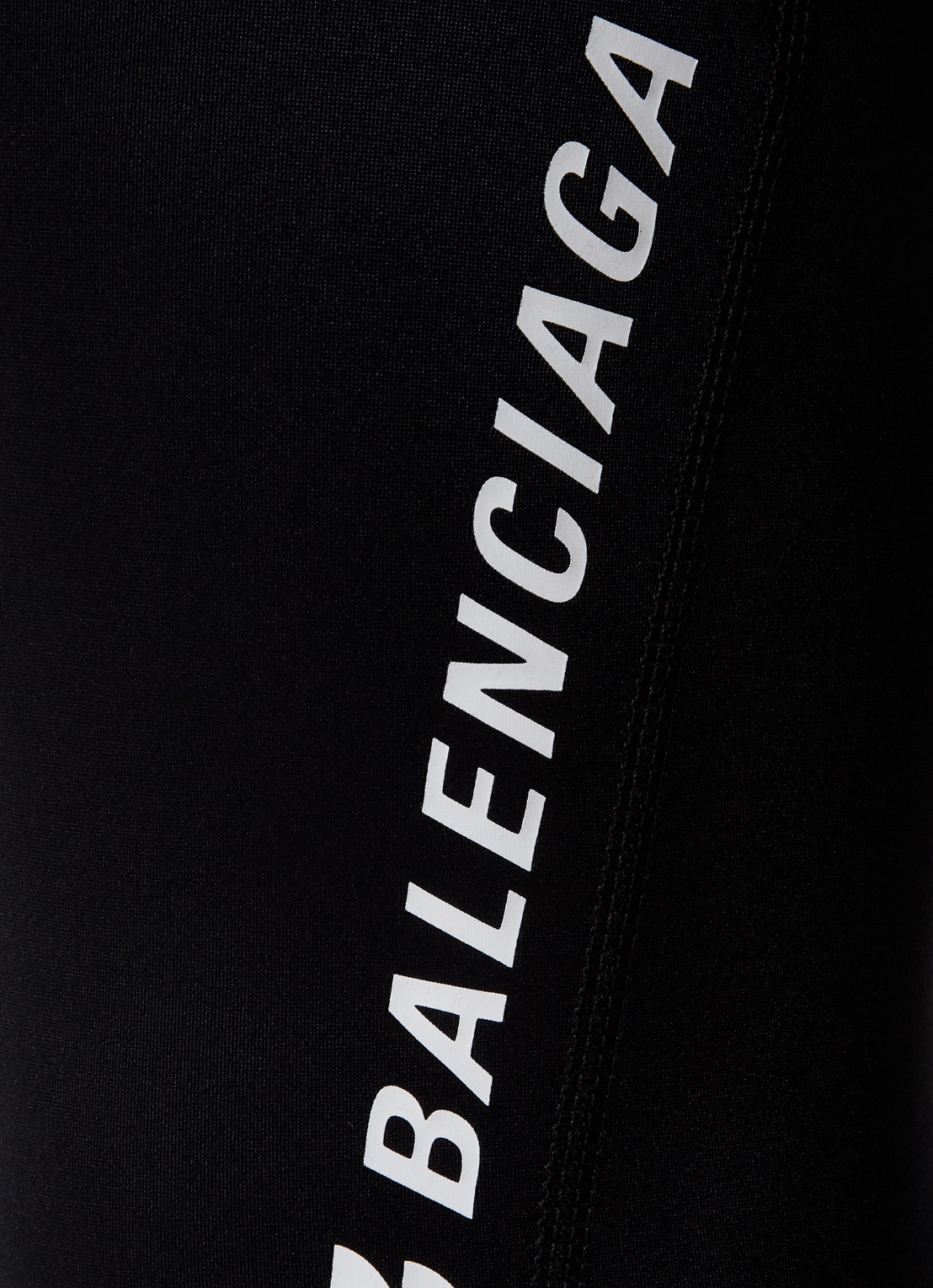 Balenciaga High waist skinny fit legging met logoprint - detail 3 zwart
