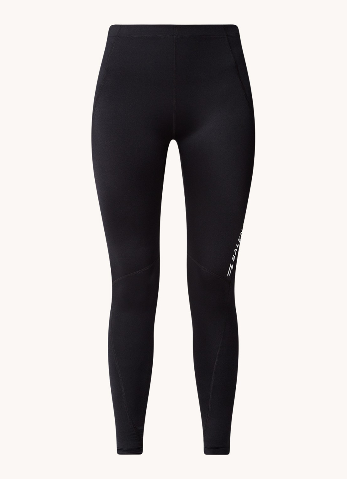 Balenciaga High waist skinny fit legging met logoprint - voorkant 4 zwart