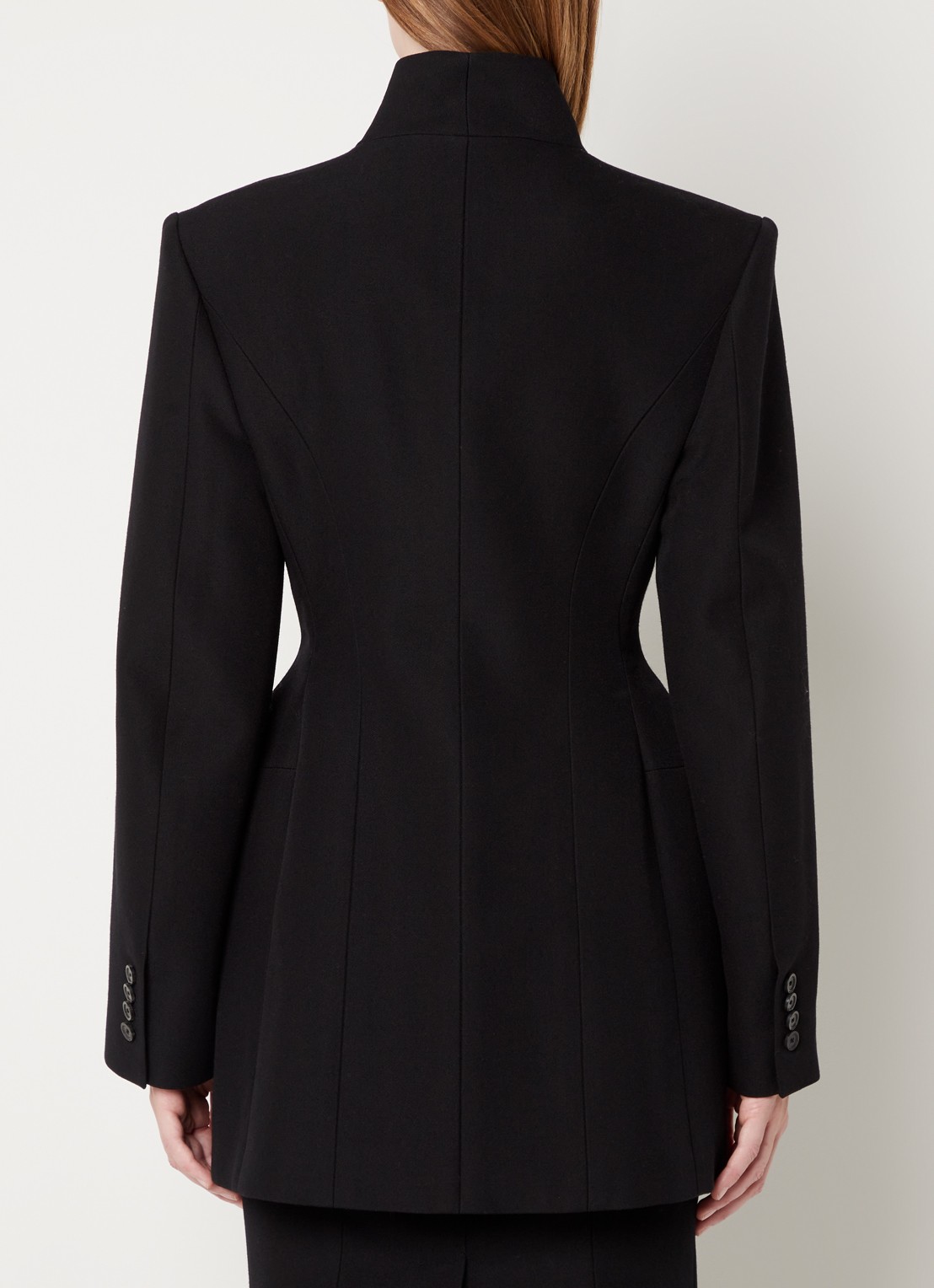 Balenciaga Hourglass blazer van wol - achterkant 4 zwart