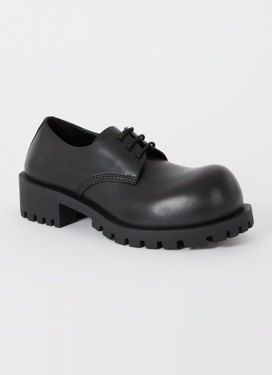 Balenciaga Hummer Derbie van kalfsleer - voorkant 2 zwart