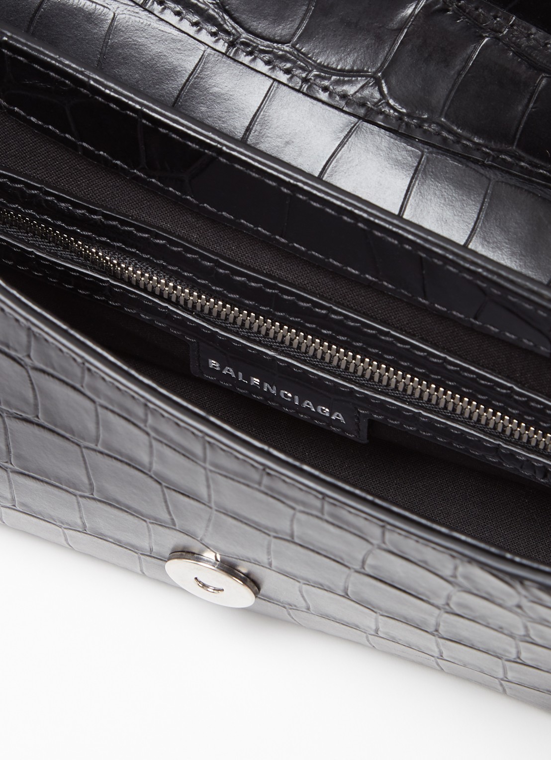 Balenciaga Lindsay schoudertas van kalfsleer - detail zwart