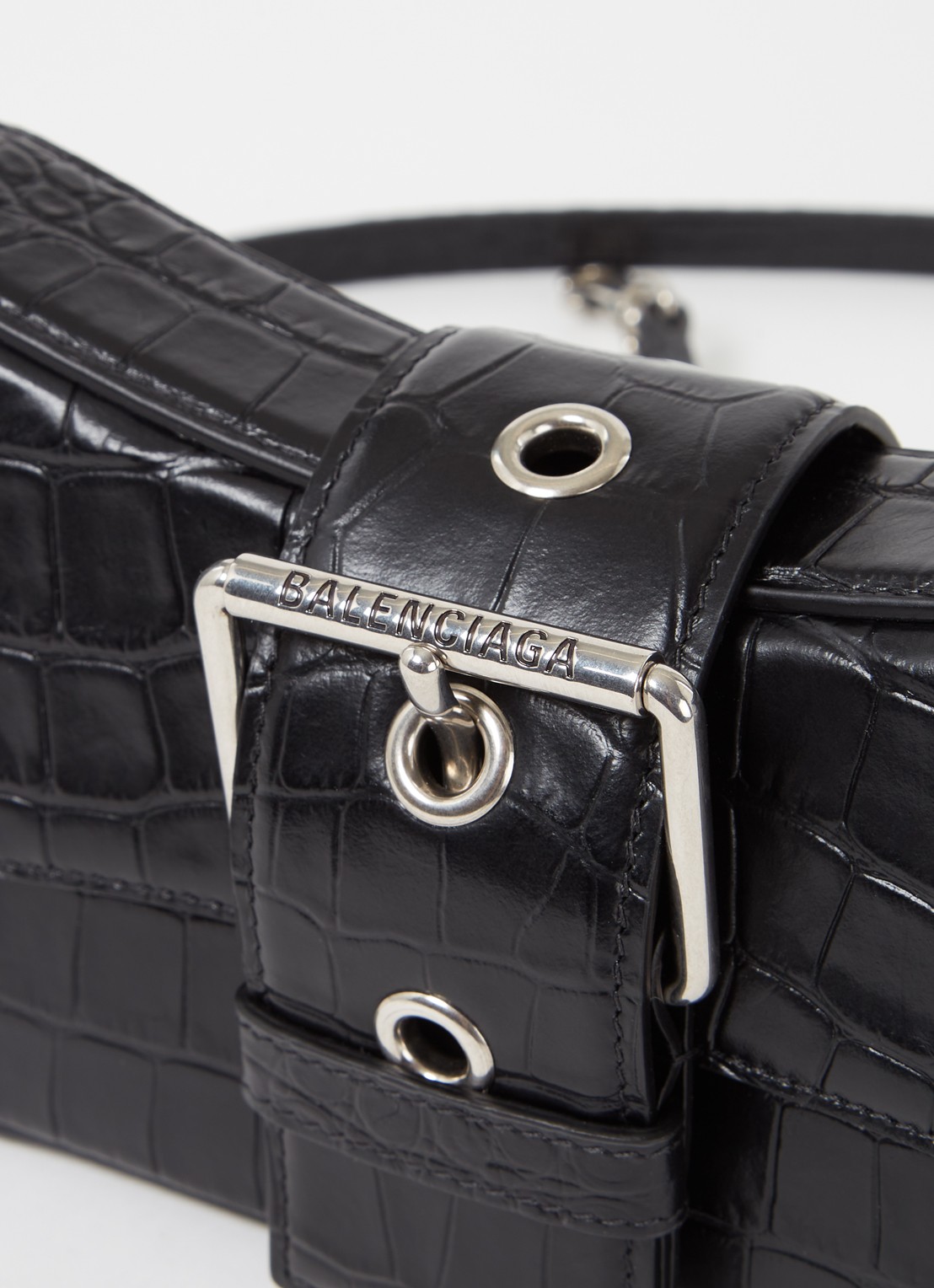 Balenciaga Lindsay schoudertas van kalfsleer - detail 3 zwart