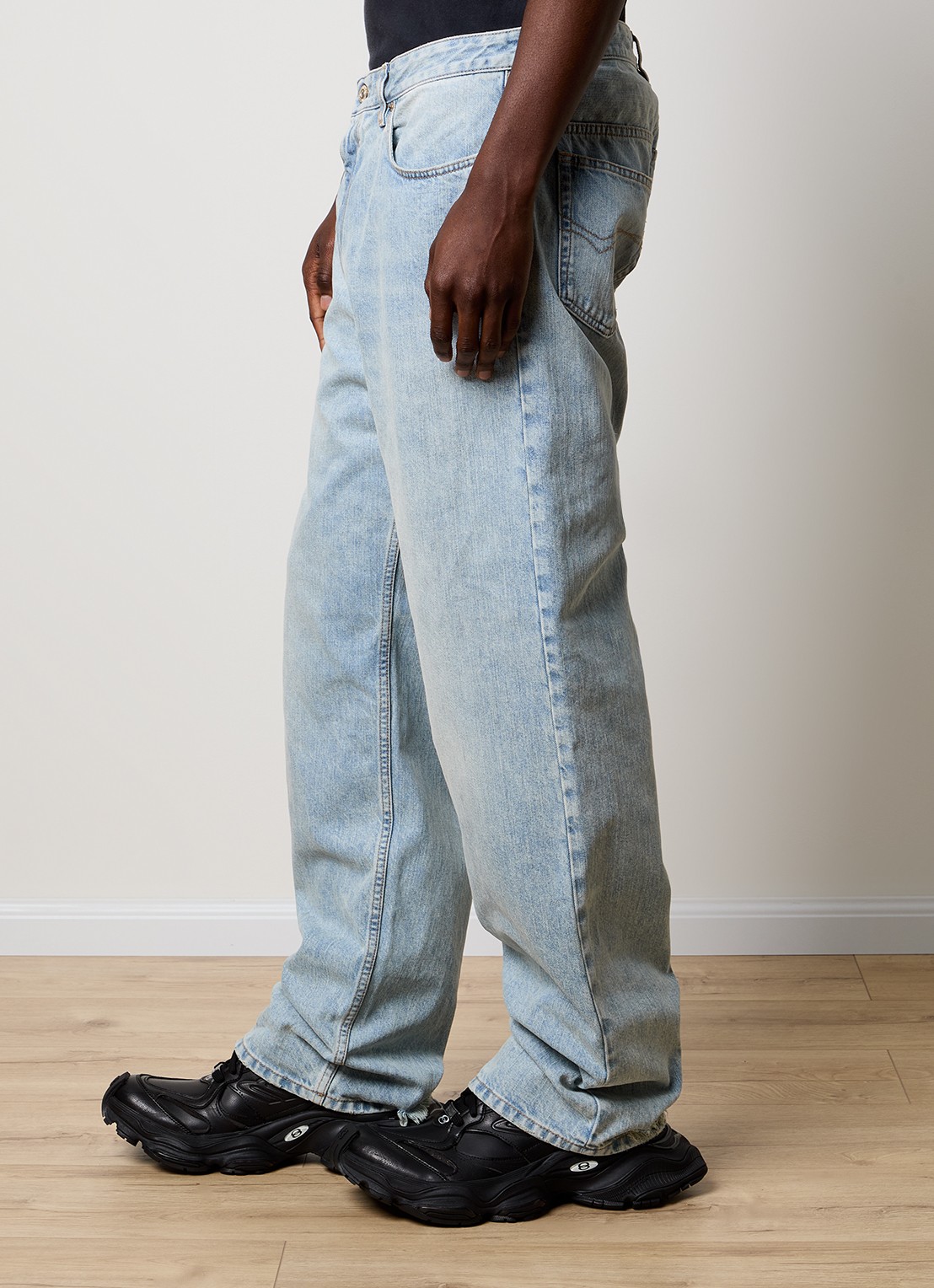 Balenciaga Loose fit jeans met steekzakken - detail 2 indigo