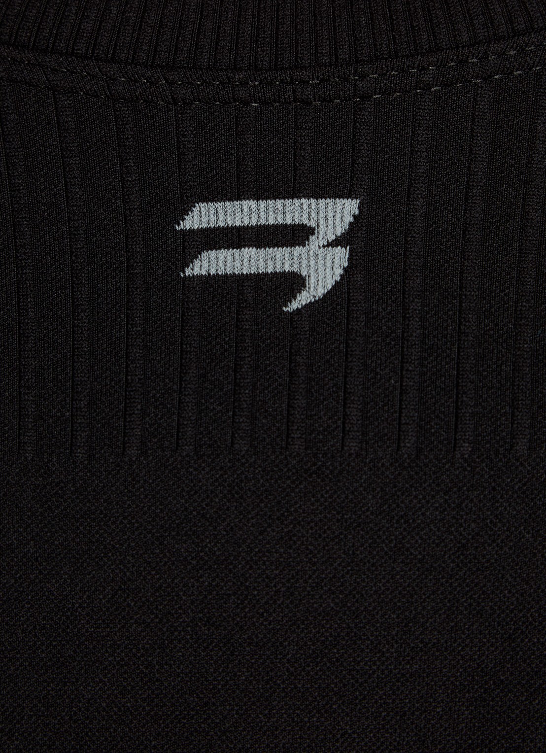 Balenciaga Mini jurk met structuur en logo - detail 2 zwart