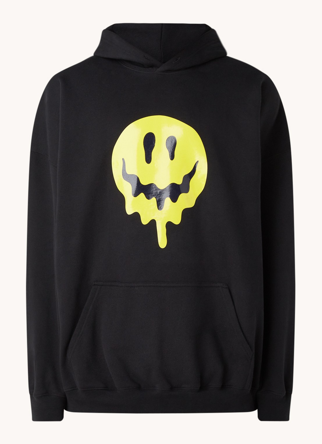 Balenciaga Oversized hoodie met front- en backprint - voorkant 3 zwart