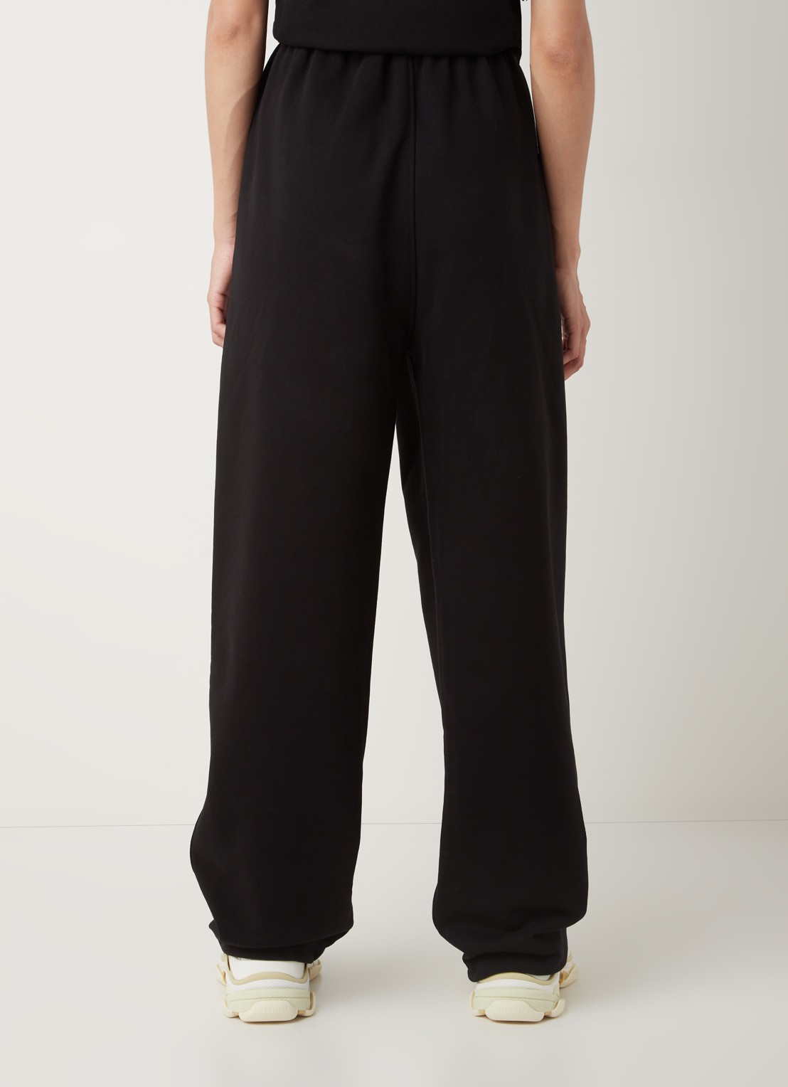 Balenciaga Political Campaign high waist wide fit joggingbroek met steekzakken - achterkant 4 zwart