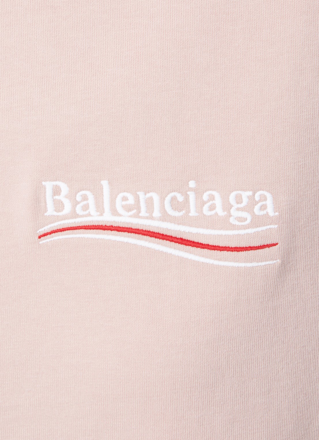 Balenciaga Political Campaign T-shirt met logo- en backprint - detail 5 roze