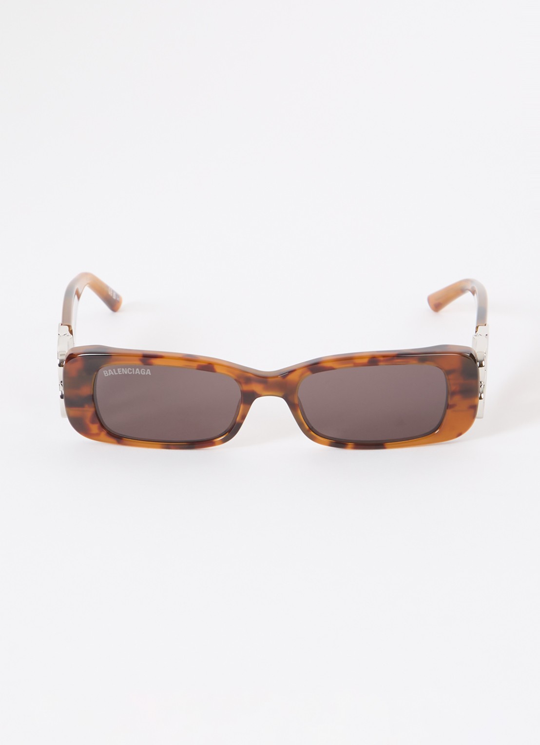 Balenciaga Retro zonnebril BB0096S - detail roestbruin