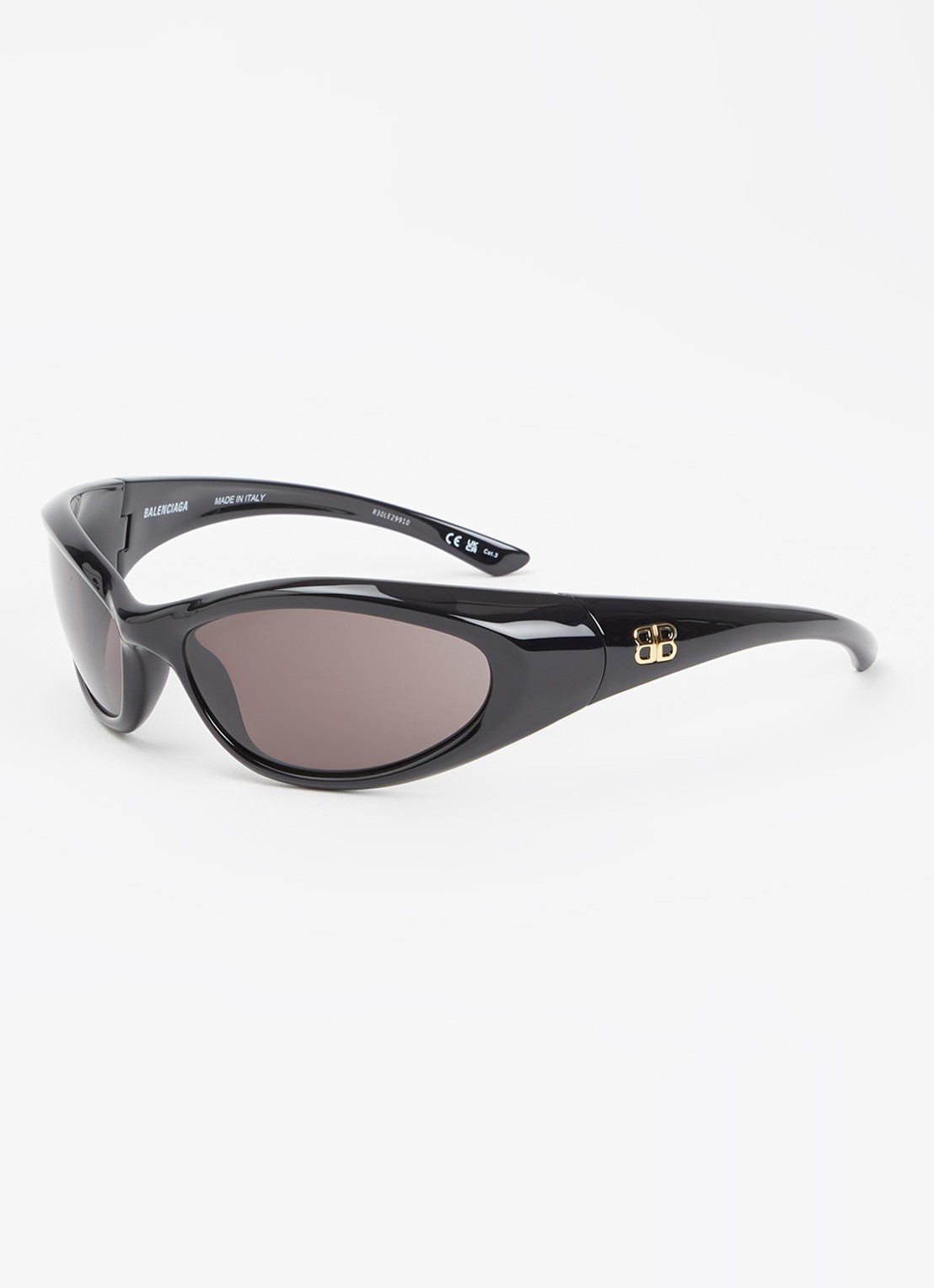 Balenciaga Retro zonnebril BB0384S - voorkant 4 zwart