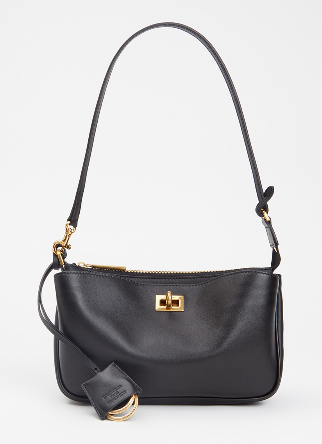 Balenciaga Rodeo Sling Pochette schoudertas van kalfsleer - voorkant 4 zwart