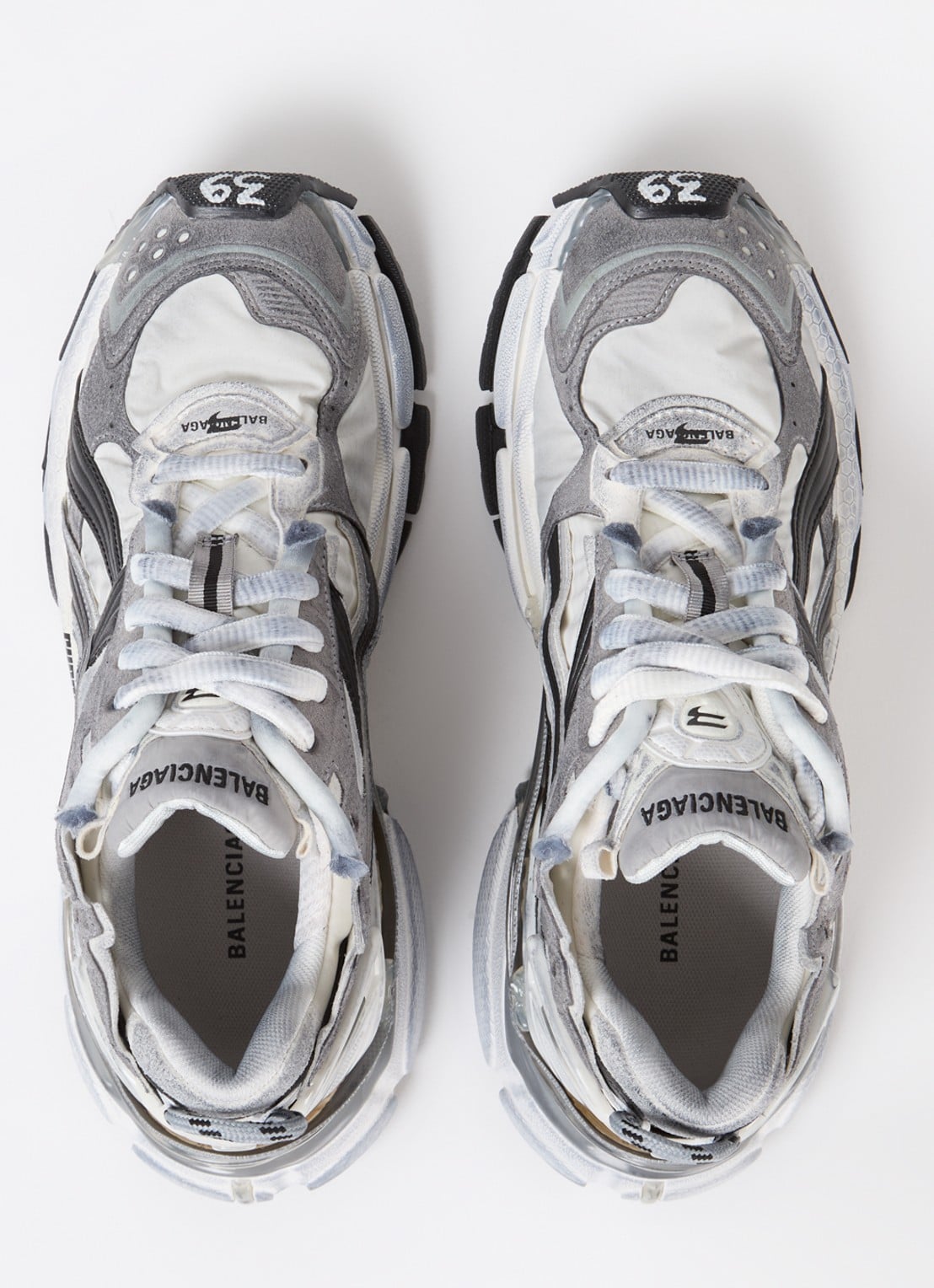 Balenciaga Runner sneaker met logo - detail 2 grijs