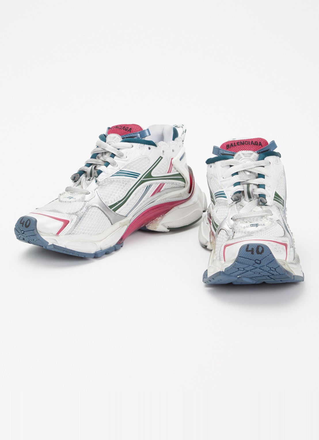 Balenciaga Runner sneaker met mesh details - detail 3 roze