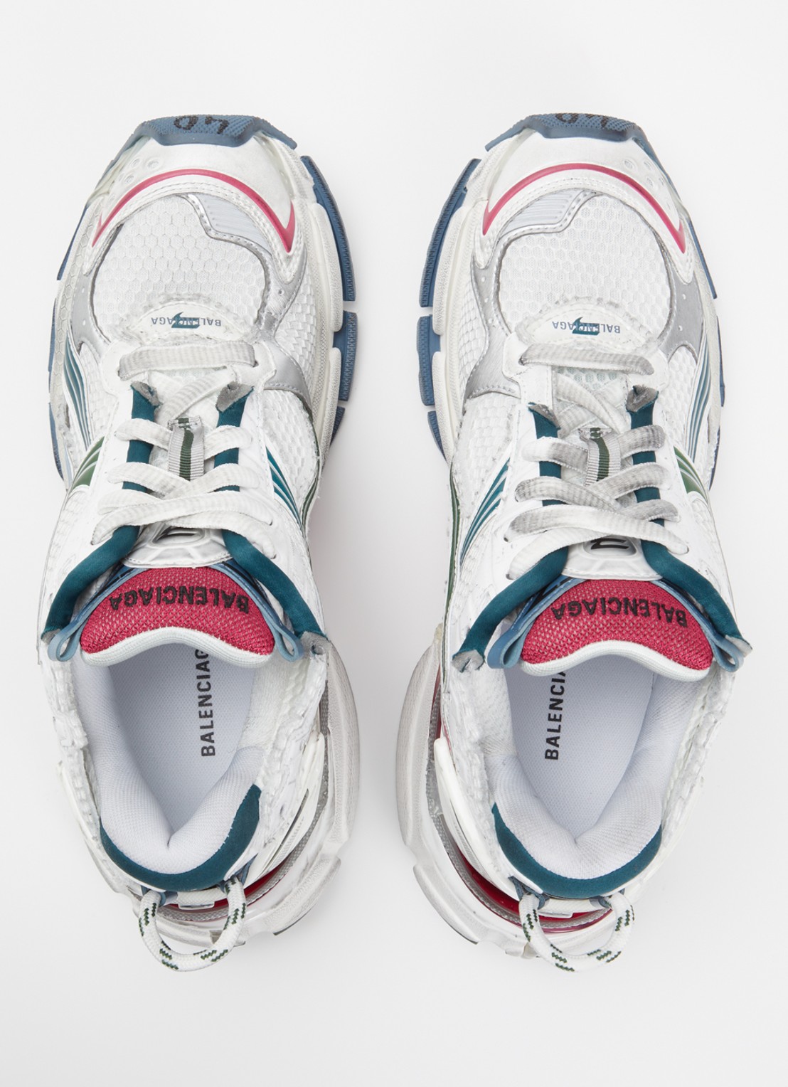 Balenciaga Runner sneaker met mesh details - detail 4 roze