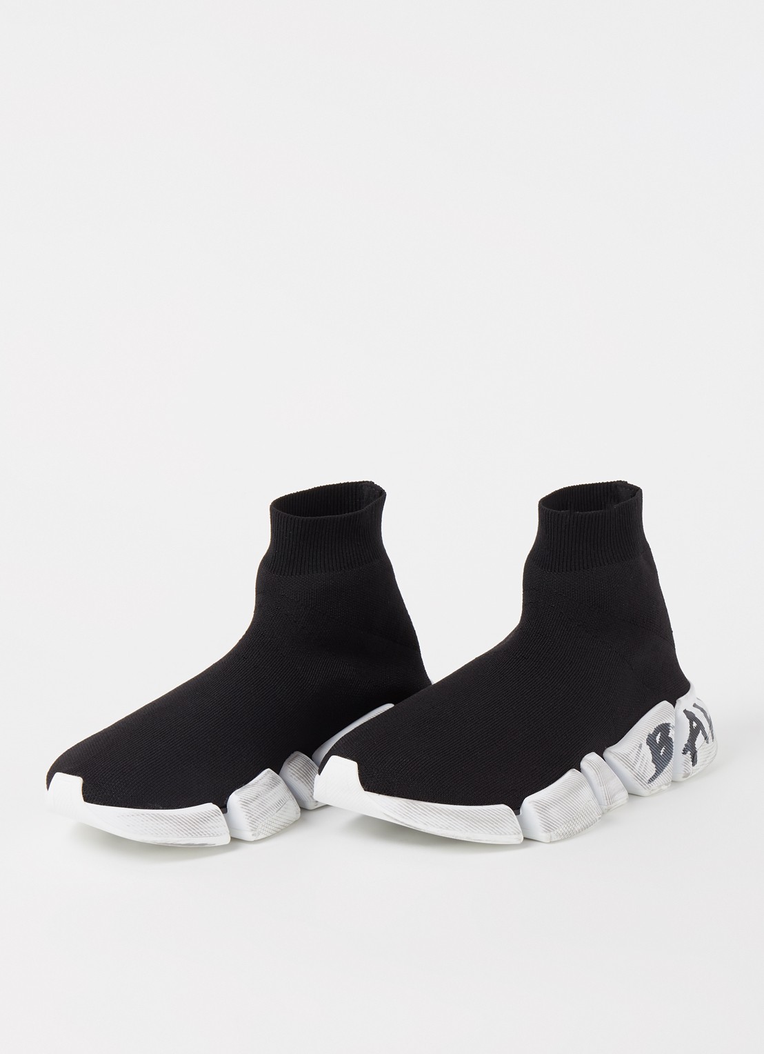 Balenciaga Speed 2.0 Trainer met gebreid bovenwerk - detail 4 zwart