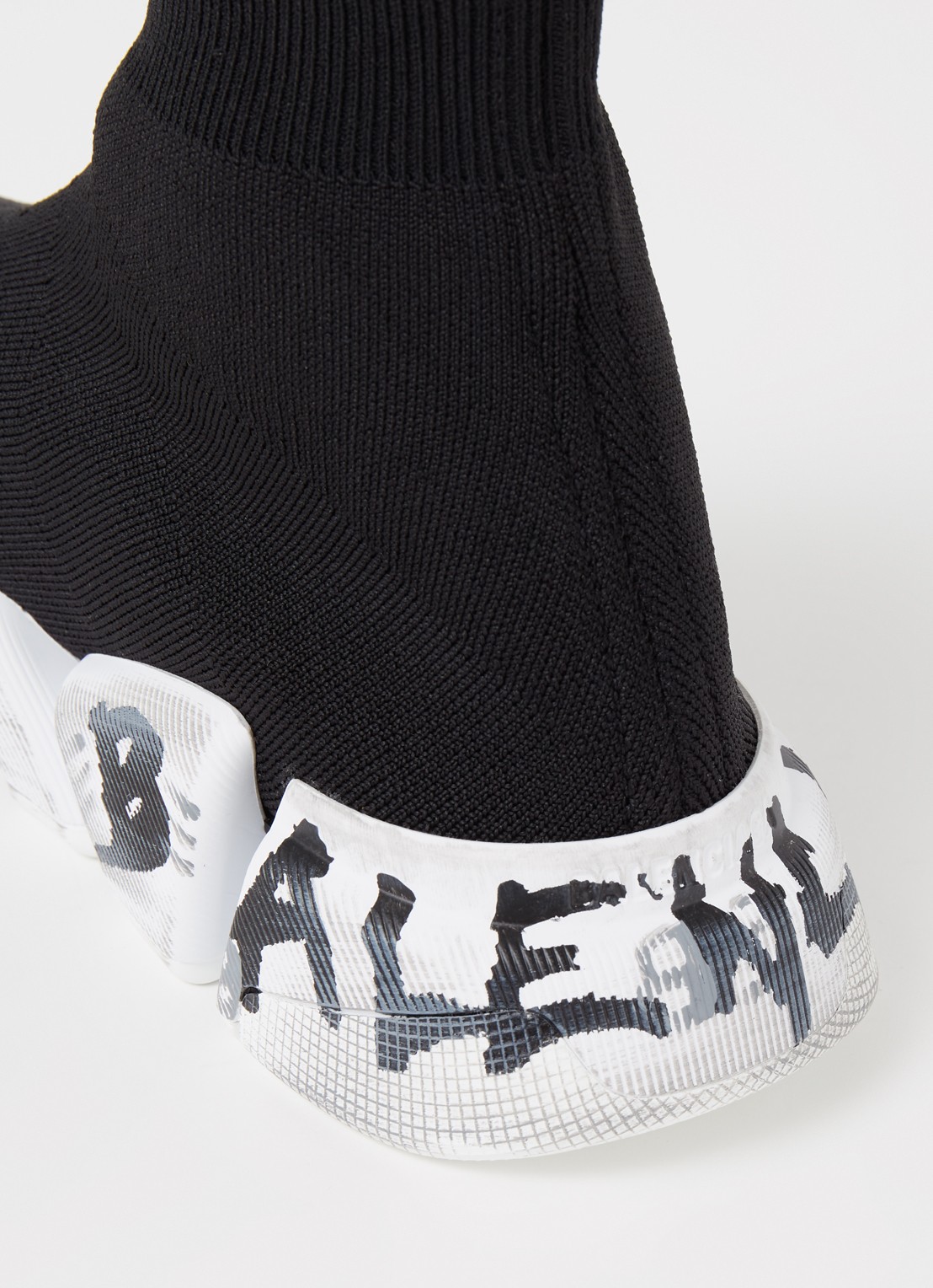 Balenciaga Speed 2.0 Trainer met gebreid bovenwerk - detail 8 zwart