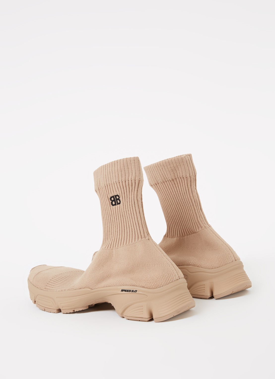 Balenciaga Speed 3.0 Trainer met gebreid bovenwerk - detail 4 beige