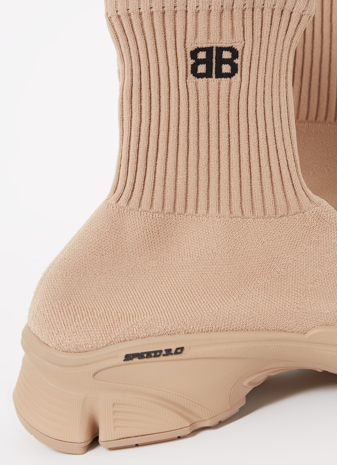 Balenciaga Speed 3.0 Trainer met gebreid bovenwerk - detail 5 beige