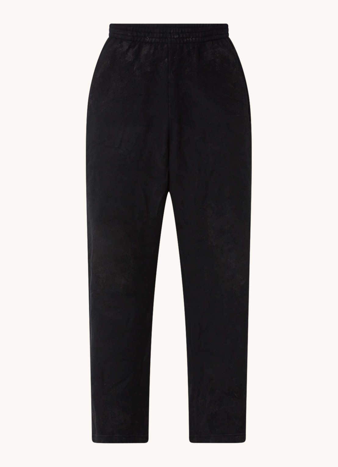 Balenciaga Straight leg joggingbroek met verwassen afwerking - voorkant 5 zwart