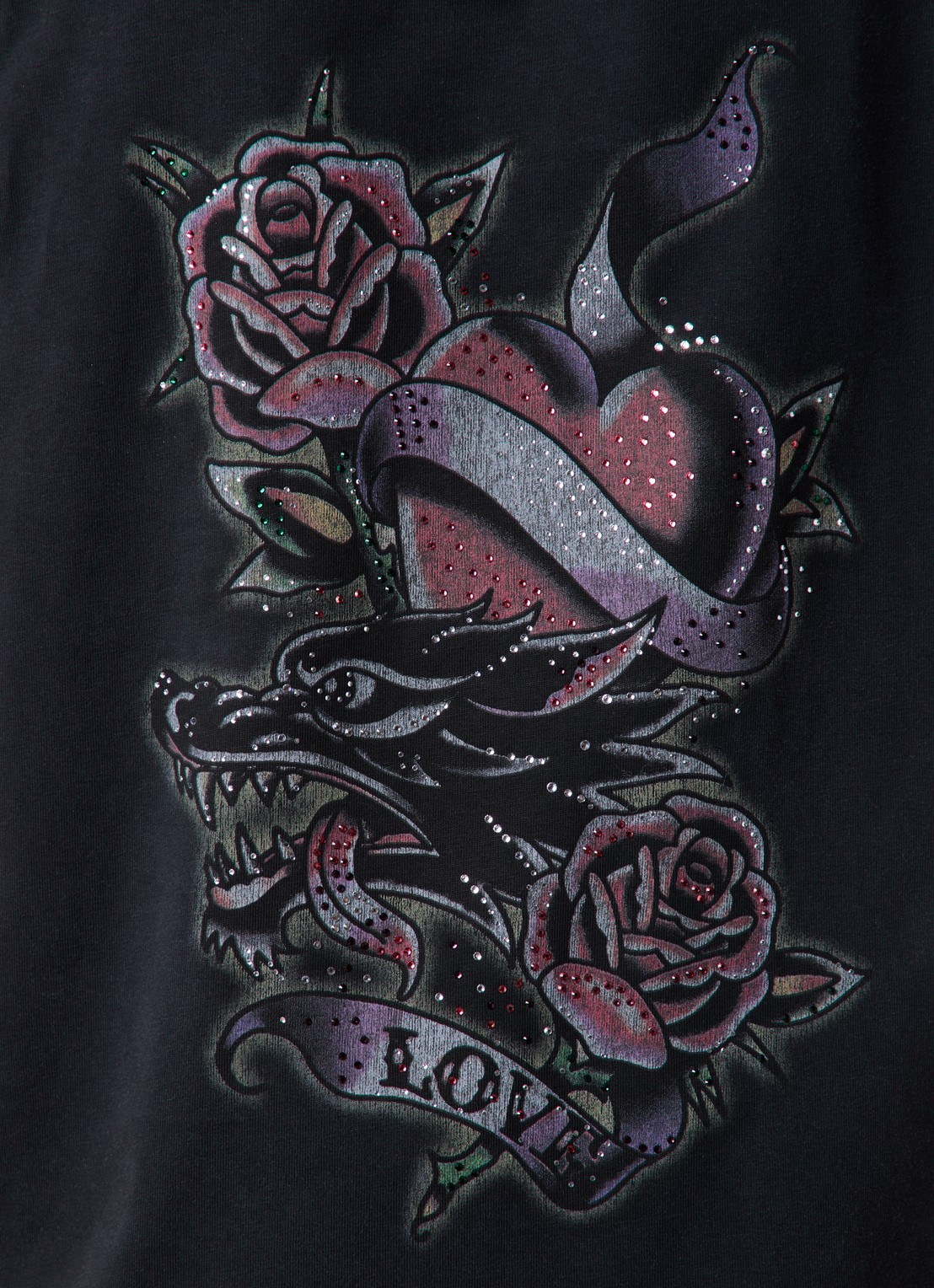Balenciaga T-shirt met logo- en backprint - detail 5 zwart