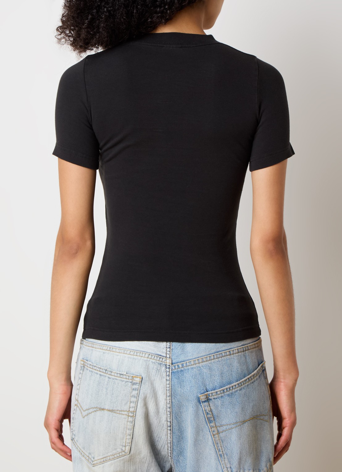 Balenciaga T-shirt met logoprint - achterkant zwart
