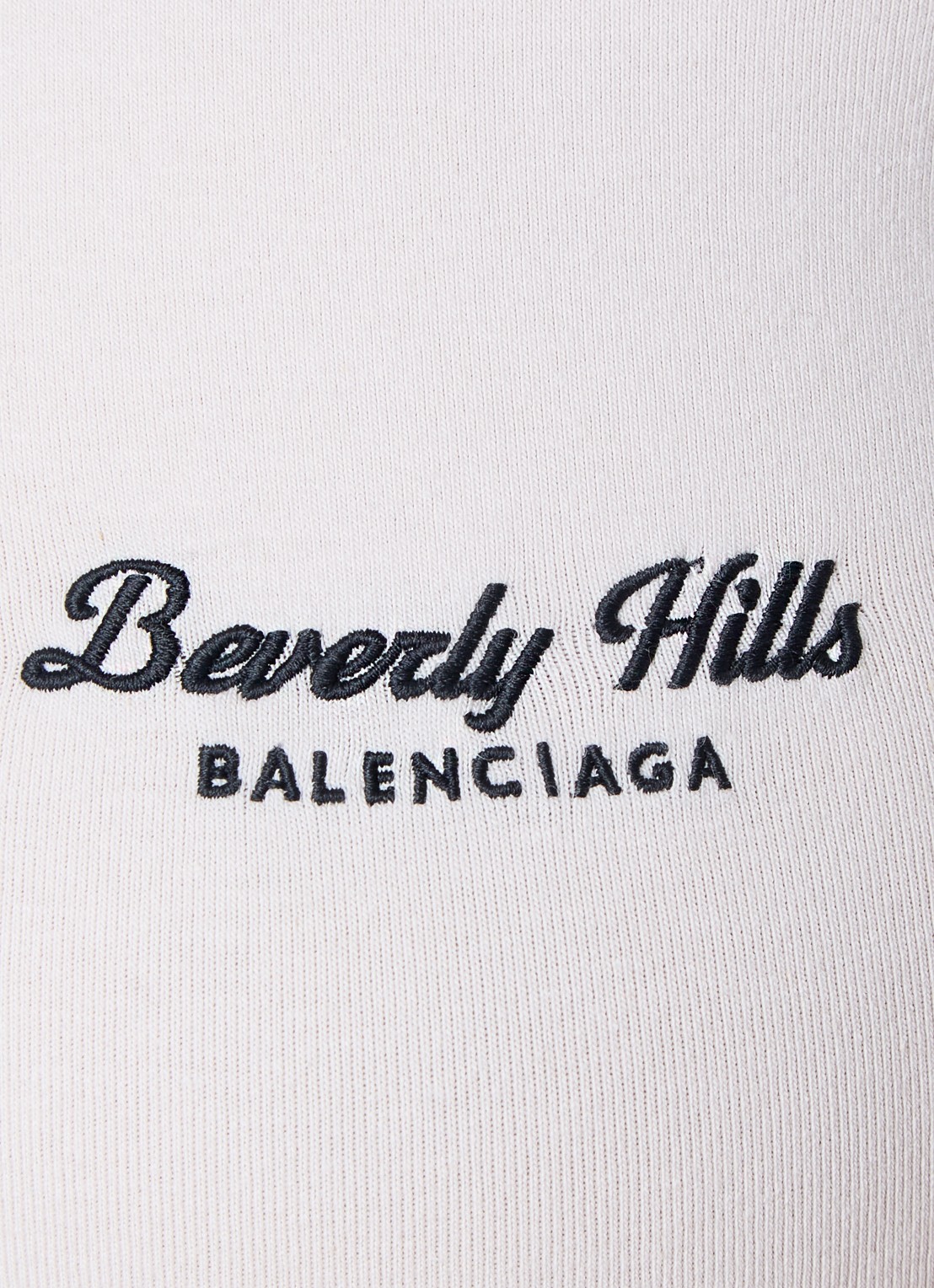 Balenciaga T-shirt met logoprint - detail 2 lichtgrijs