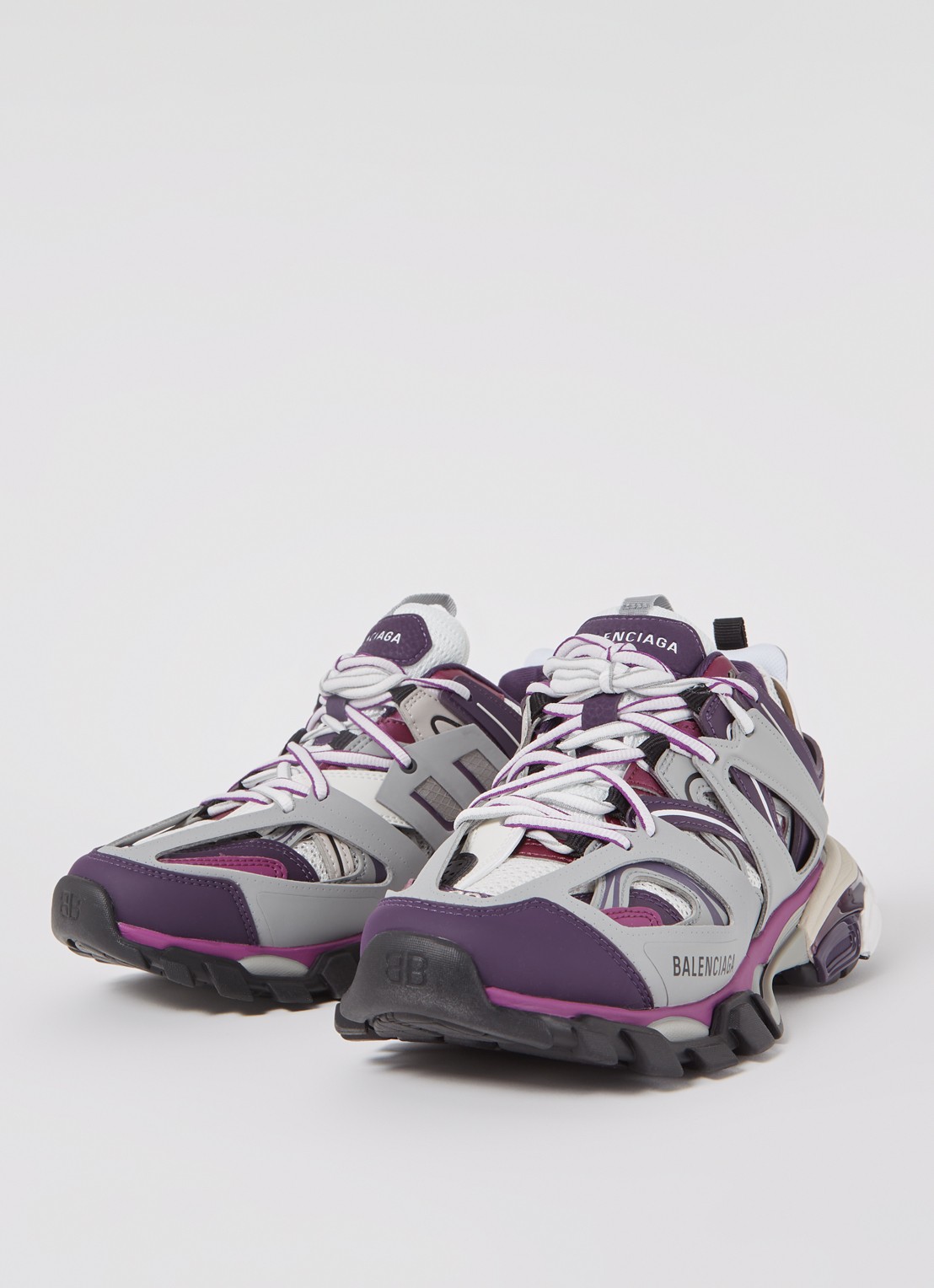 Balenciaga Track sneaker met mesh details - detail paars