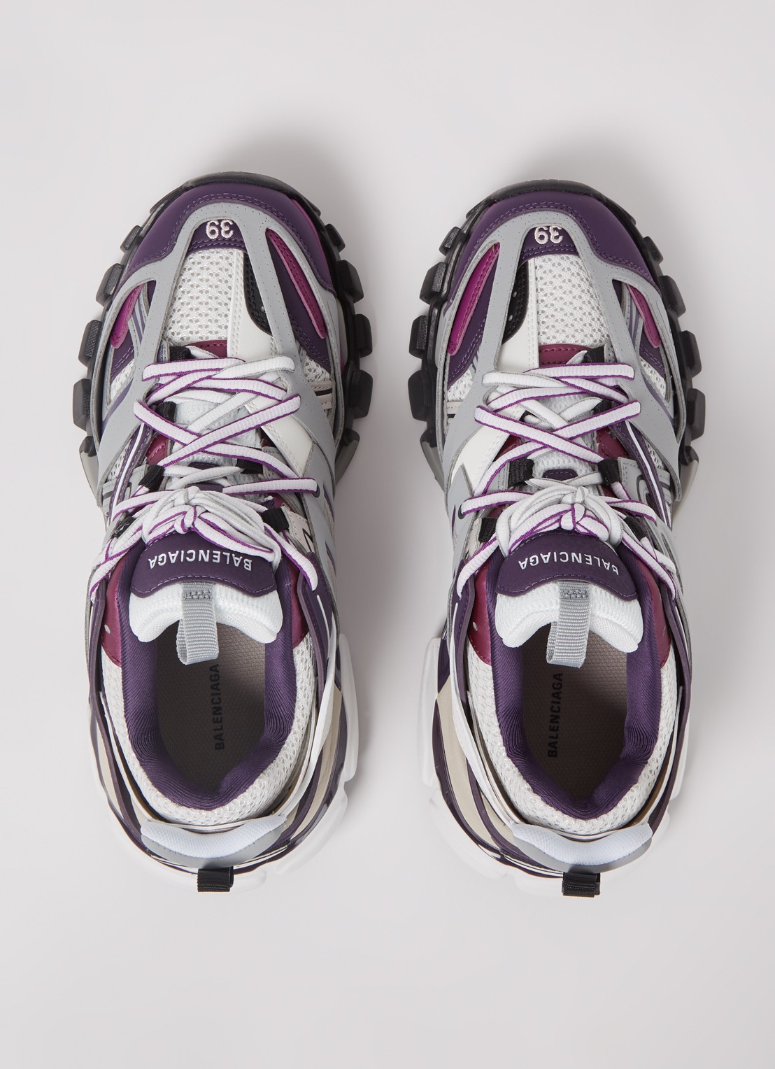 Balenciaga Track sneaker met mesh details - detail 2 paars