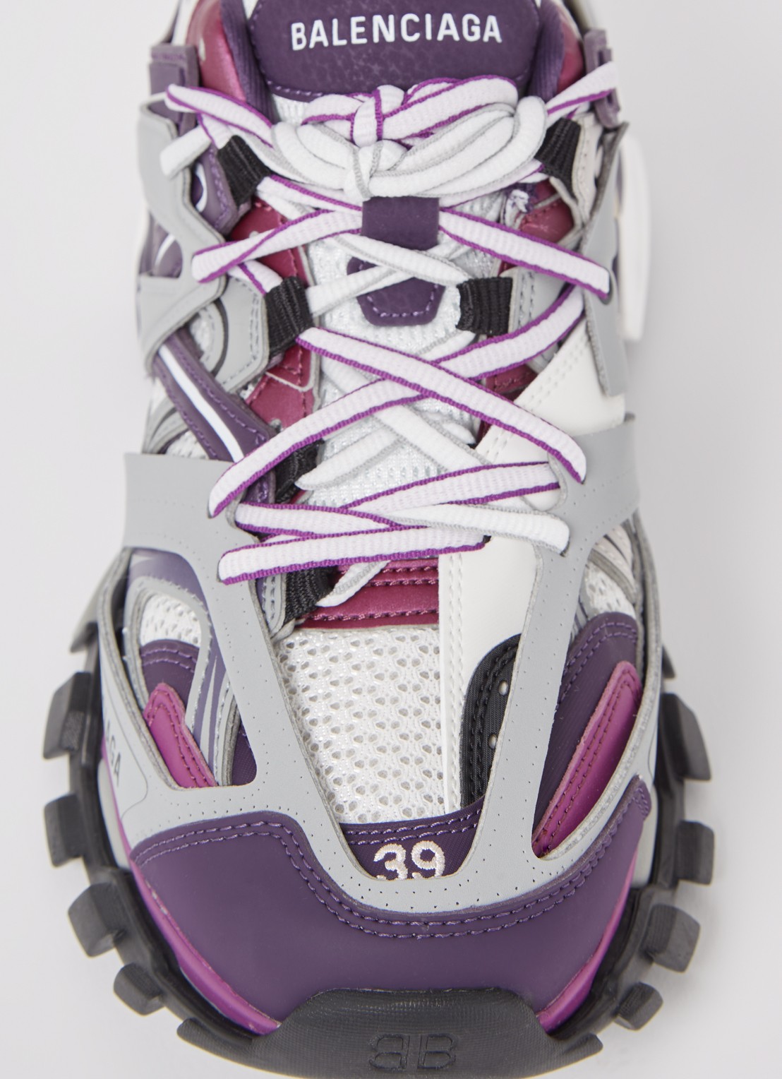 Balenciaga Track sneaker met mesh details - detail 4 paars