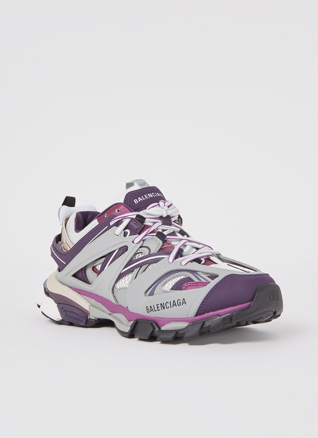 Balenciaga Track sneaker met mesh details - voorkant 5 paars