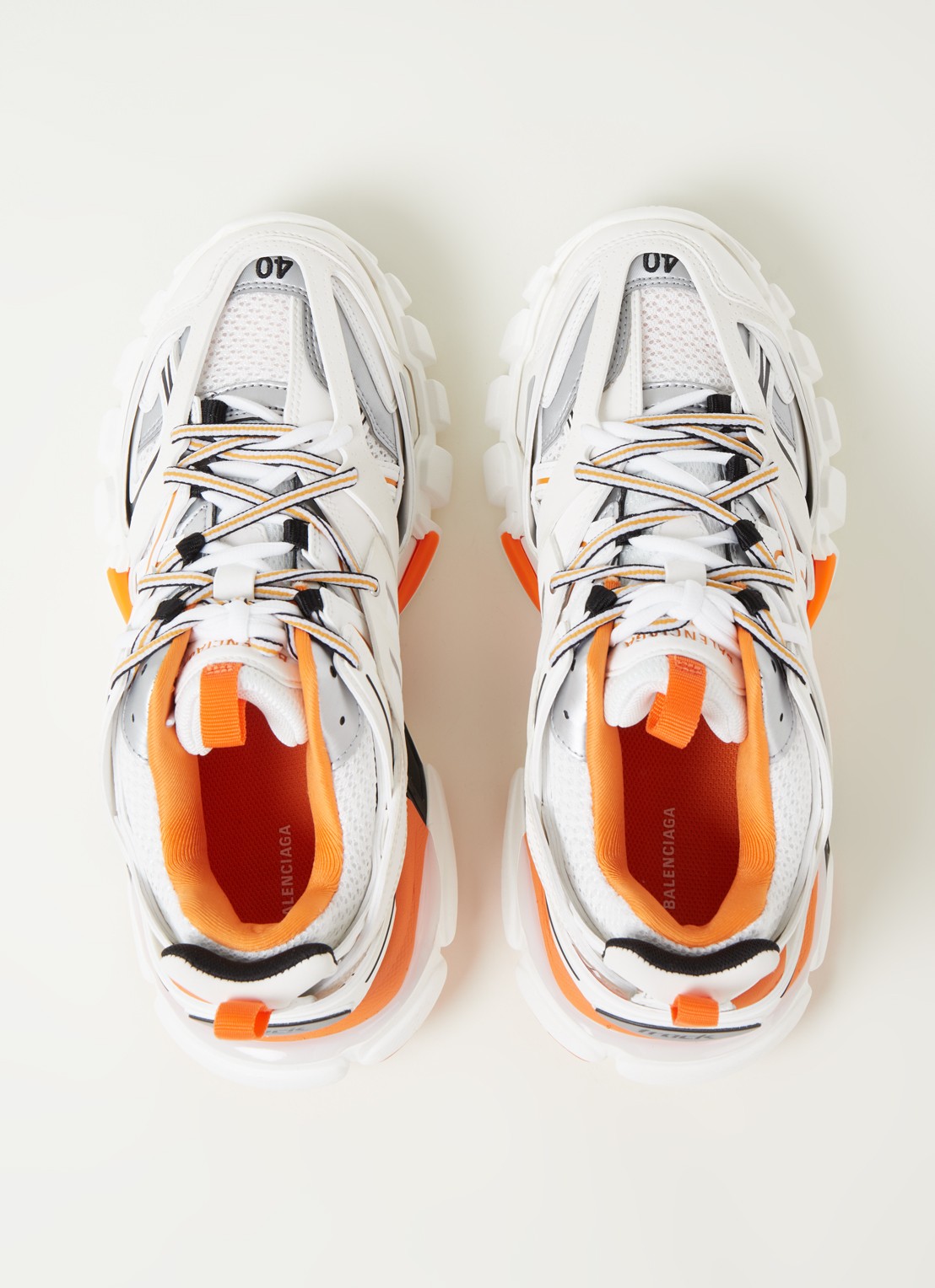 Balenciaga Track sneaker met mesh detalis - detail 5 oranje