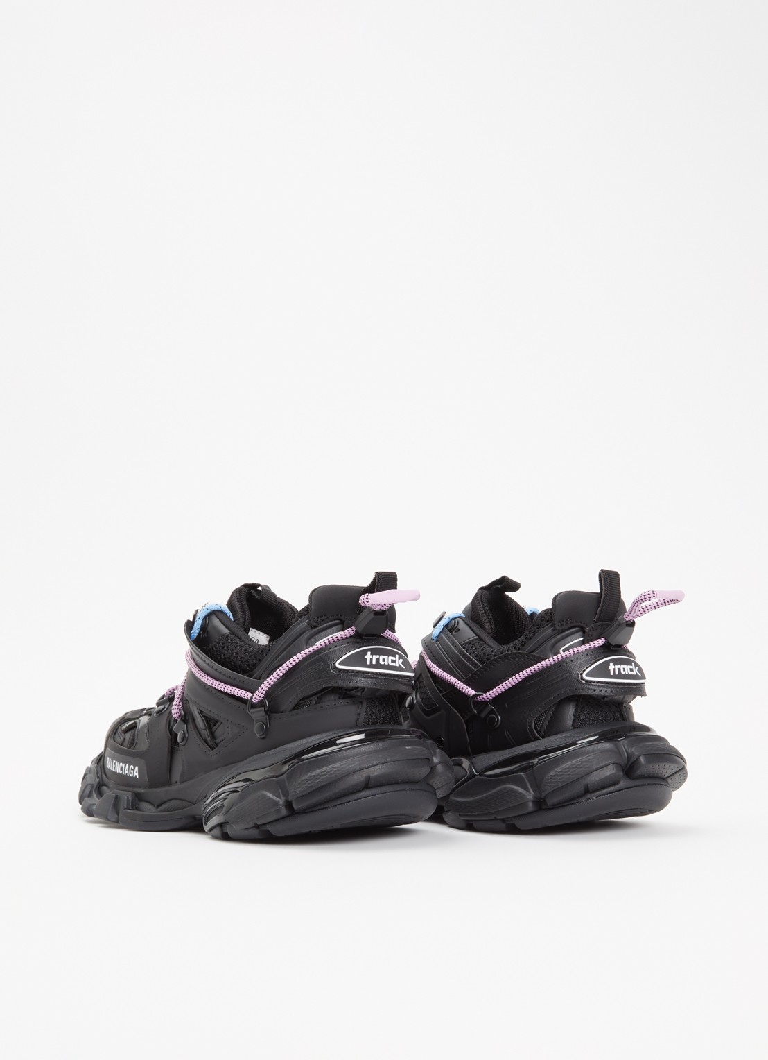 Balenciaga Track Trail Laces sneaker met mesh details - achterkant 6 zwart