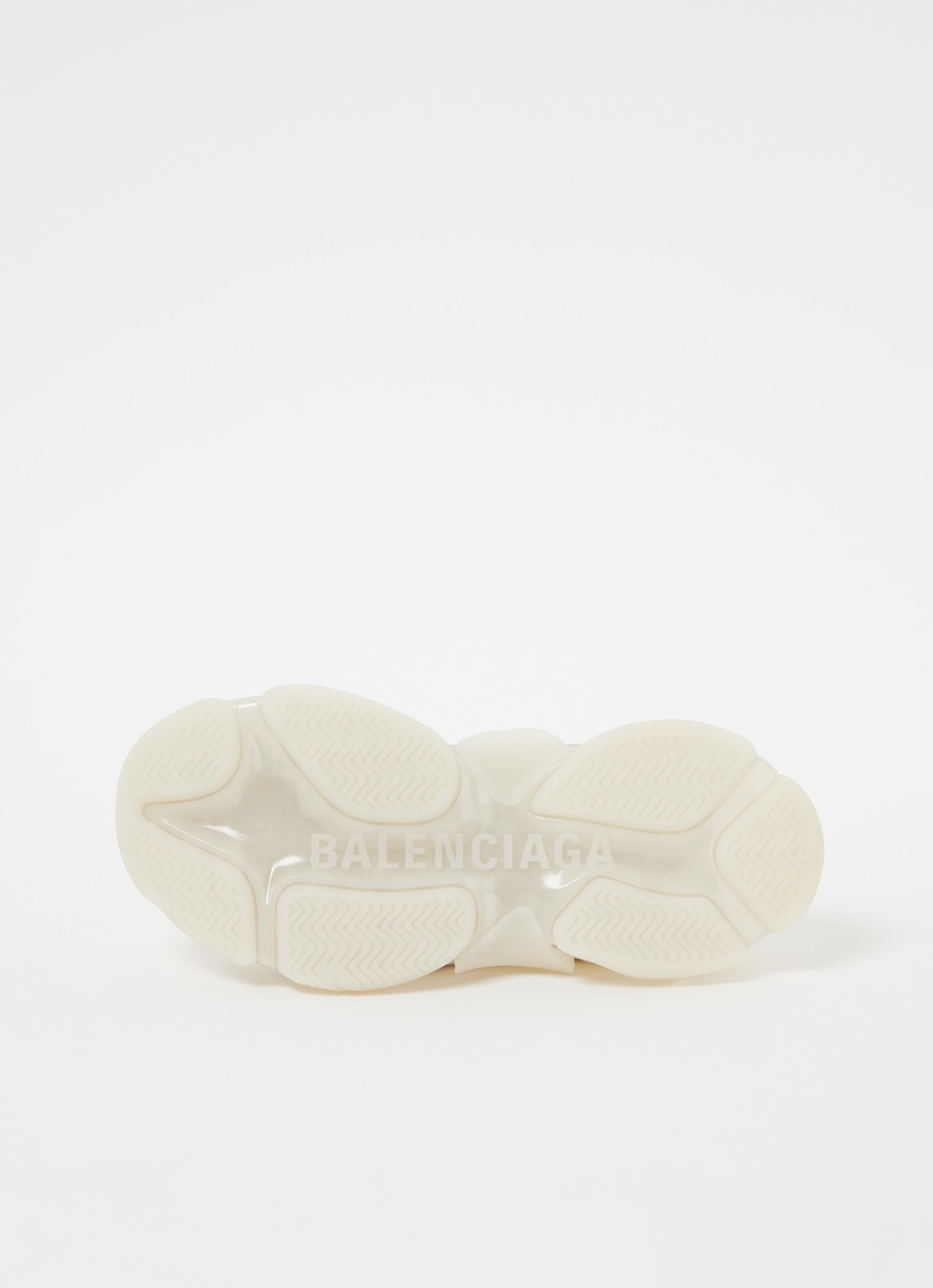 Balenciaga Triple S sneaker met mesh details - detail 5 creme