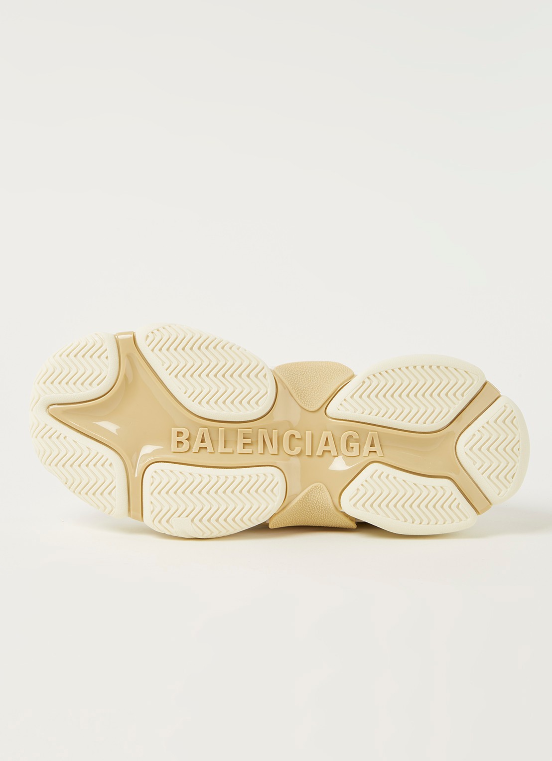 Balenciaga Triple S sneaker met mesh details - detail 5 wit