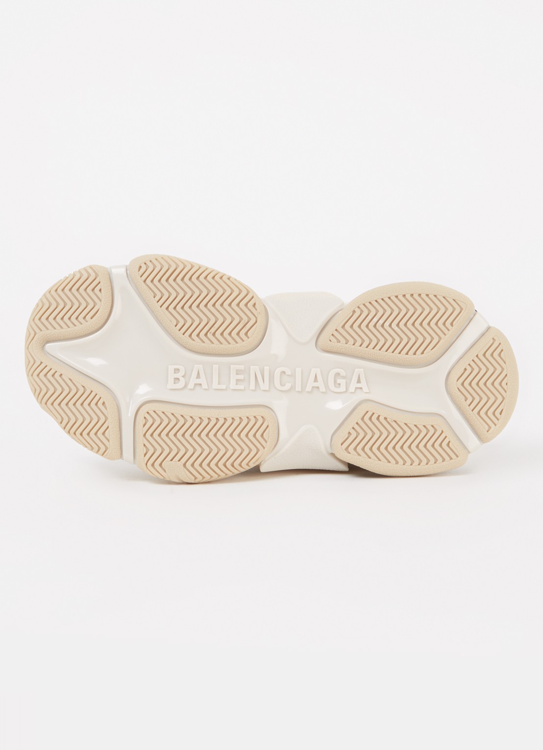 Balenciaga Triple S sneaker met mesh details • Beige • de Bijenkorf